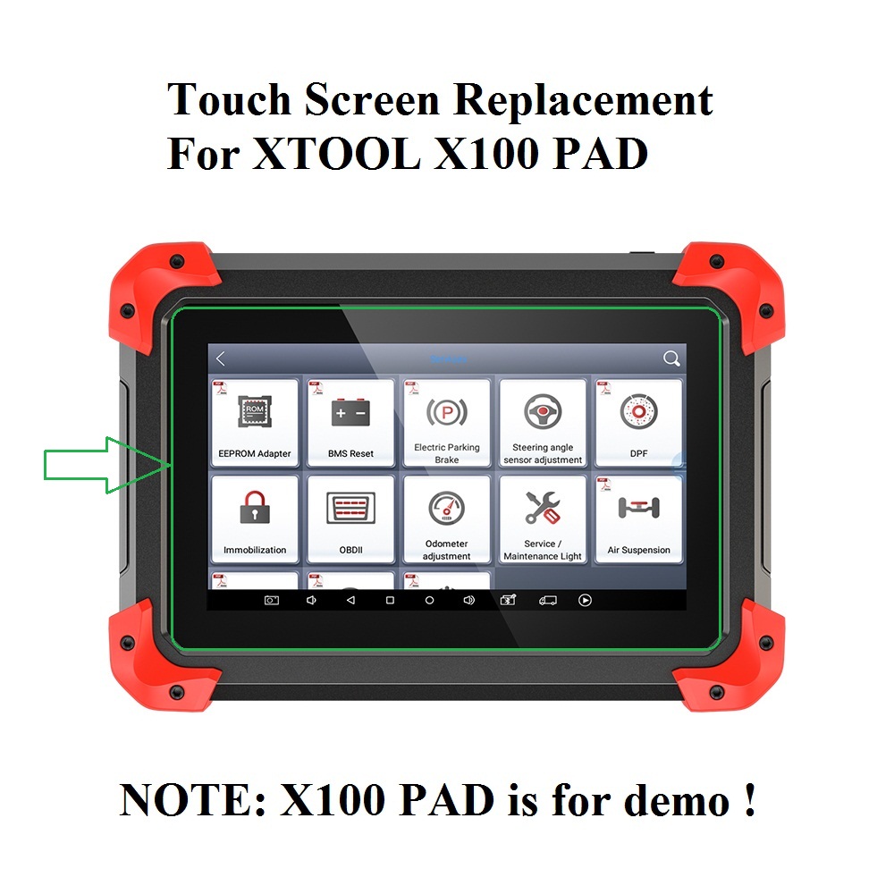 Touch Screen Digitizer Replacement for New XTOOL X100 PAD Plus